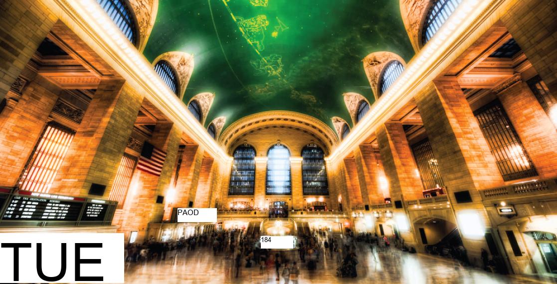 This photo shows the hustle and bustle of Grand Central Station.