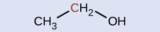 Byggingarformúla 1-própanóls er sýnd sem CH₃CH₂CH₂OH.