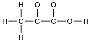 Lewisbygging er sýnd. A carbon atom is með eintengi to three hydrogen atoms and another carbon atom. The second carbon atom is með eintengi to an oxygen atom and a third carbon atom. This carbon is then með eintengi to two oxygen atoms, one of which is með eintengi to a hydrogen atom.