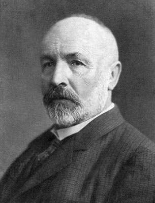 Andlitsmynd af Georg Cantor.