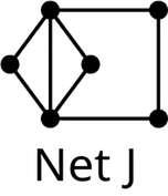 Net J hefur sex hnúta og átta leggi.