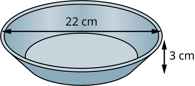 Bökumót með þvermál 22 cm og hæð 3 cm.