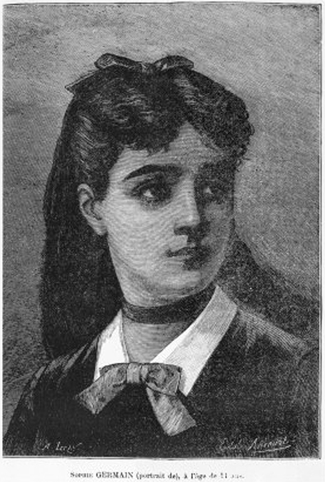 Andlitsmynd af Sophie Germain.