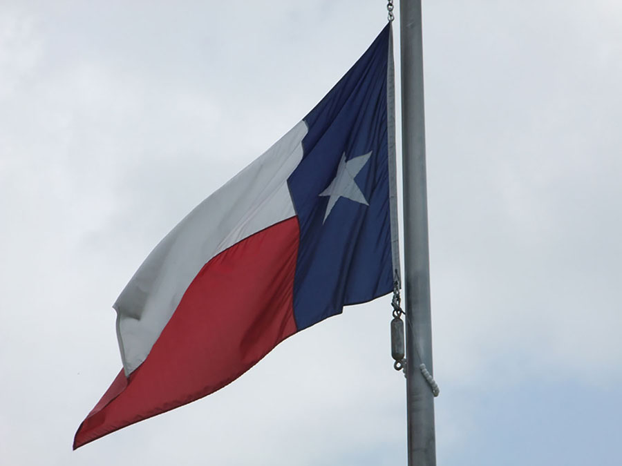 Fáni Texas-fylkis.