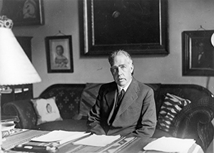 Ljósmynd af Niels Bohr.