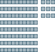 Myndin notar kubba til að sýna samlagningu náttúrlegra talna, í þessu tilviki 14 + 75.