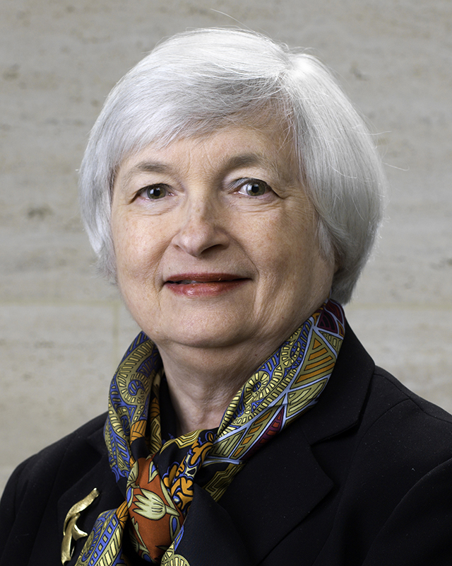Portrettmynd af Janet Yellen.