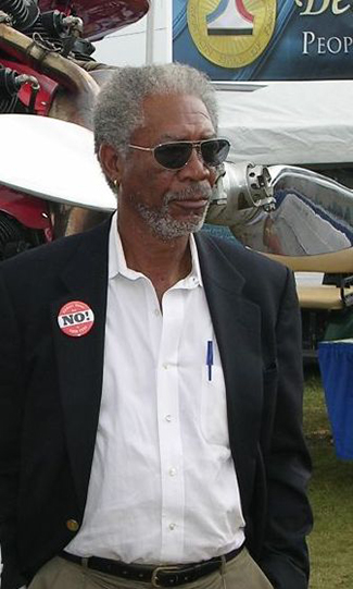 Ljósmynd sýnir Morgan Freeman.